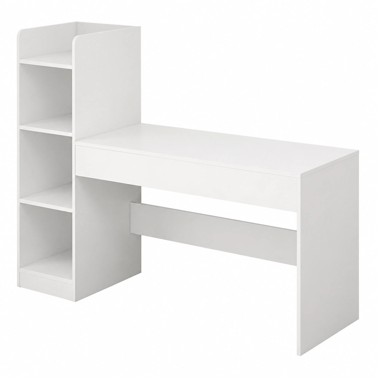 Scrivania per ufficio con libreria, arredo elegante e funzionale per casa e studio, 80x40x120 cm