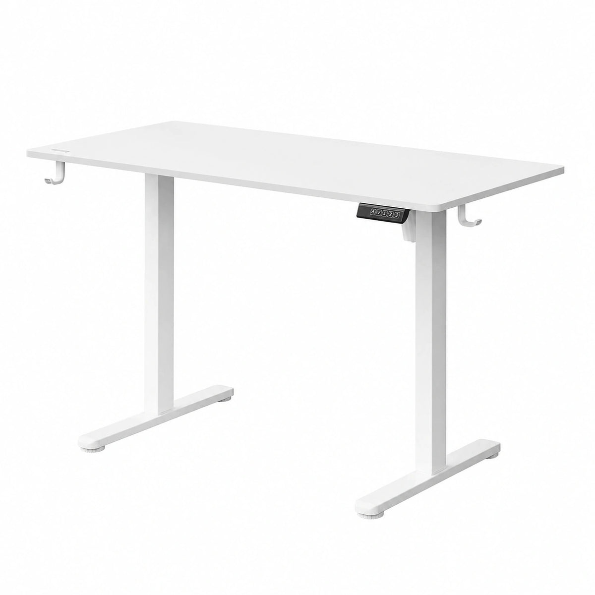 Scrivania Elettrica SENSE7 Nojo Light Bianca 120x60 cm, Altezza Regolabile 72-118 cm, Motore Silenzioso con Memoria per Smart Working