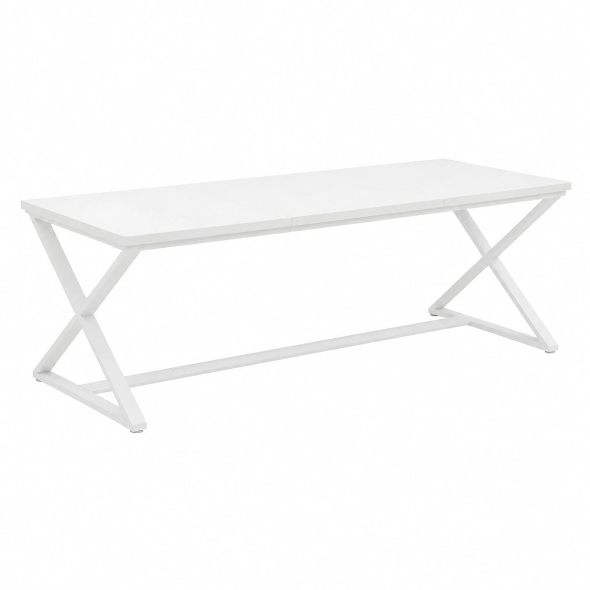 Scrivania Moderna 178 cm per Ufficio e Studio, Tavolo Bianco per Computer e Scrittura, Design Semplice e Elegante per Camera da Letto