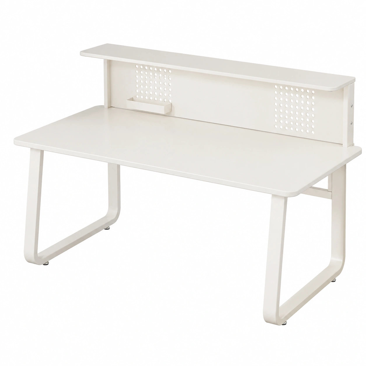 Scrivania moderna con libreria integrata, 140 cm, per casa e ufficio