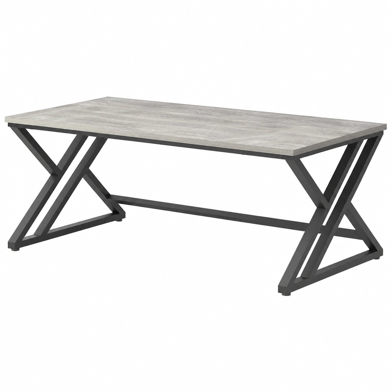 Ampia Scrivania Industriale in Legno e Metallo, 180 cm, per Ufficio Moderno