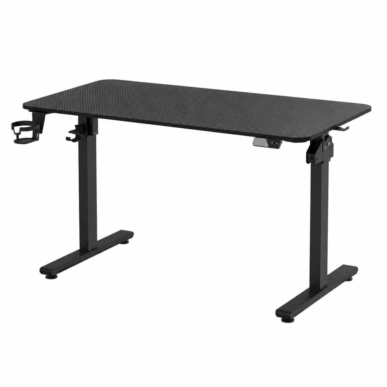 Scrivania Elettrica Regolabile con Memoria, 120x60 cm, Nero Carbone