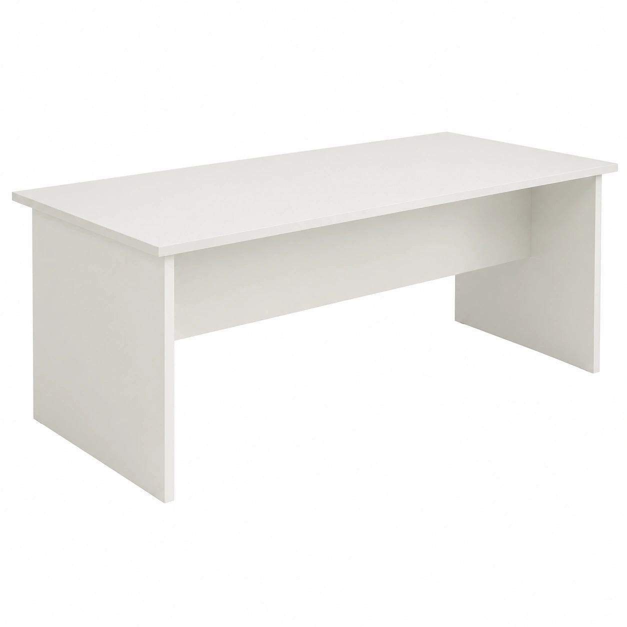 Scrivania da Ufficio con Estensione, Design Italiano, 120x80 cm, Vari Colori, Alta Qualità (Bianco)